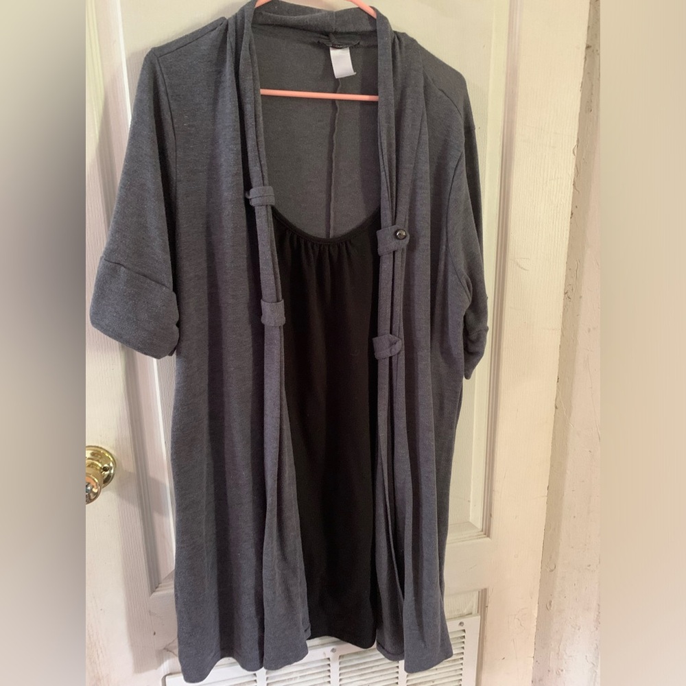 Black and gray shirt